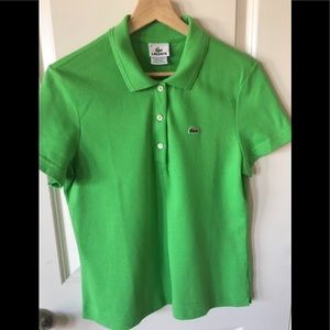 Green Lacoste Woman’s Polo Shirt